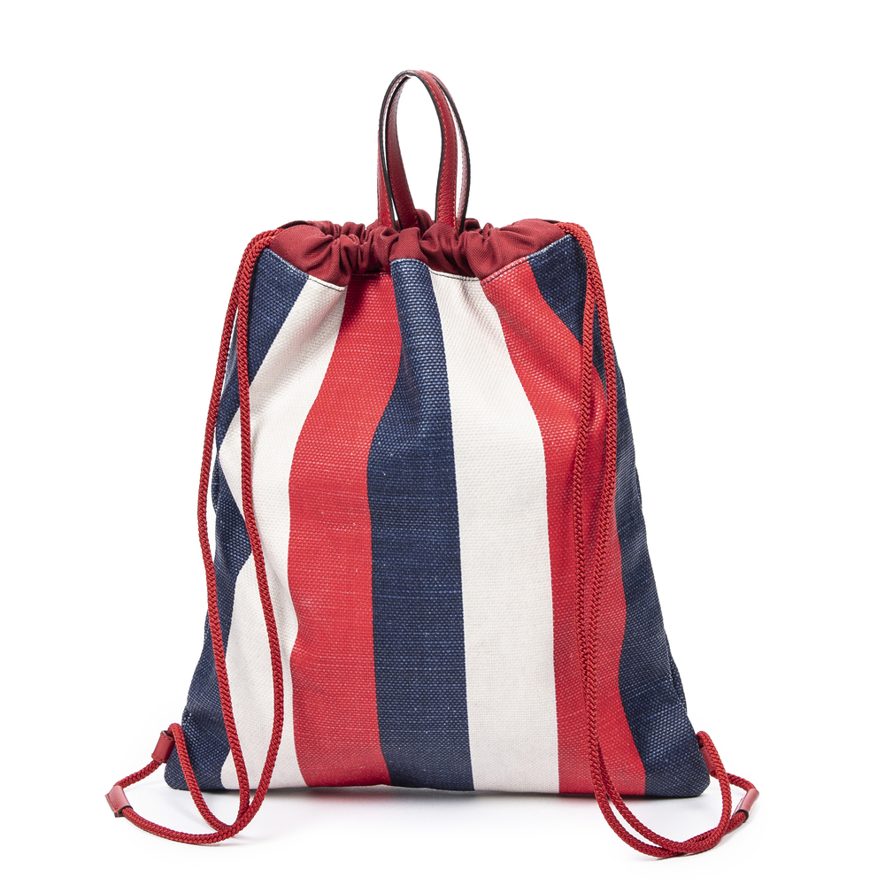 Gucci Striped Drawstring Backpack - Picture 5 of 9